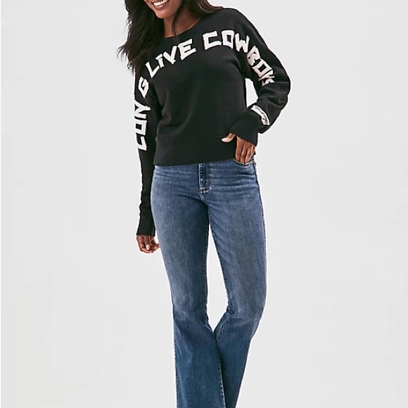 Wrangler long live cowboys cropped sweatshirt - Picture 2 of 9